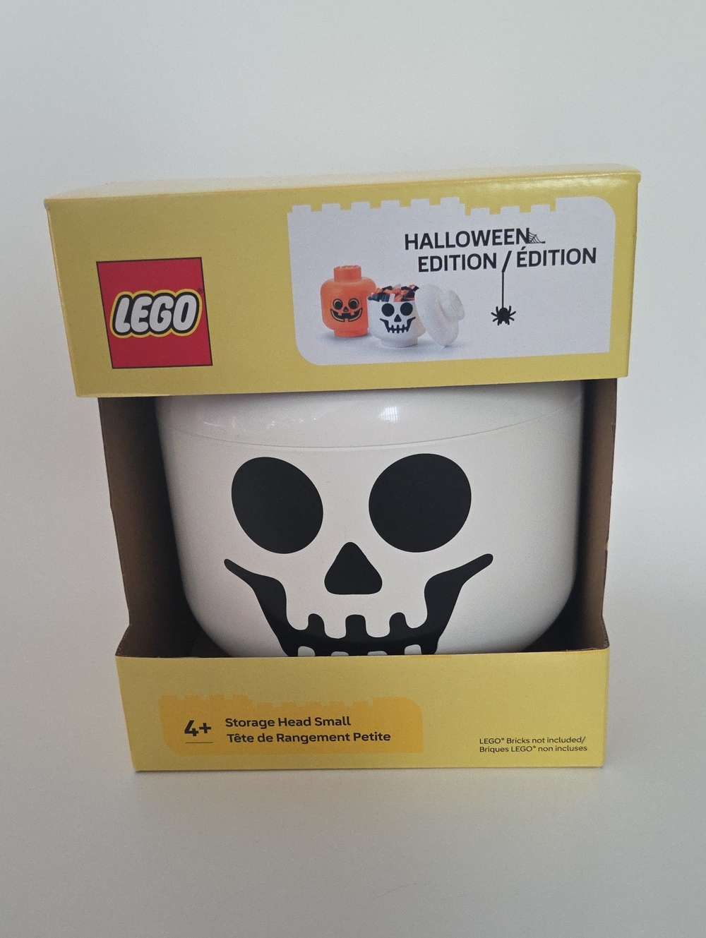 Lego White Skull Halloween Storage Head